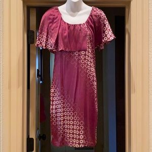 POLECI Patterned Silk Dress